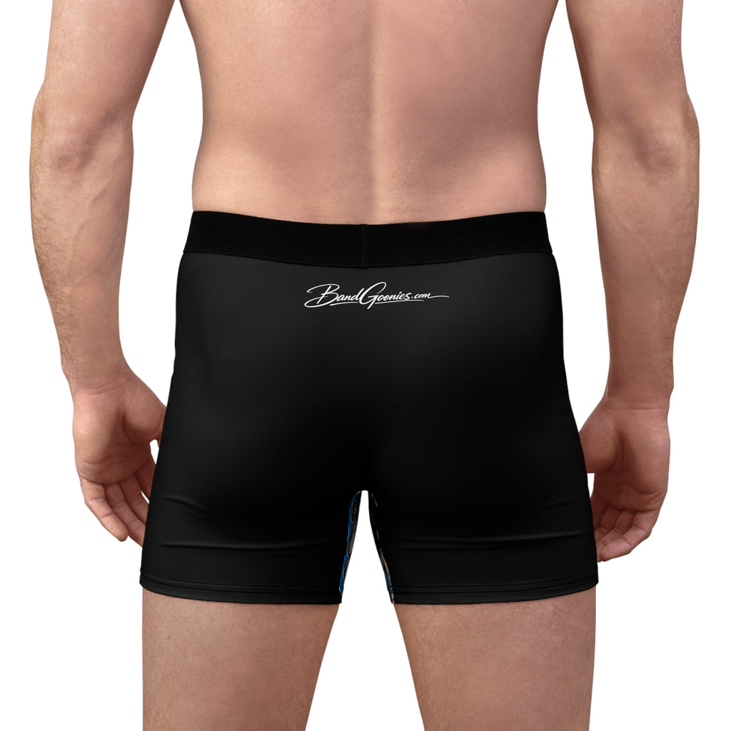 Men's Boxer Briefs (Black) | Blue Goonie "Money Follows Mindset"