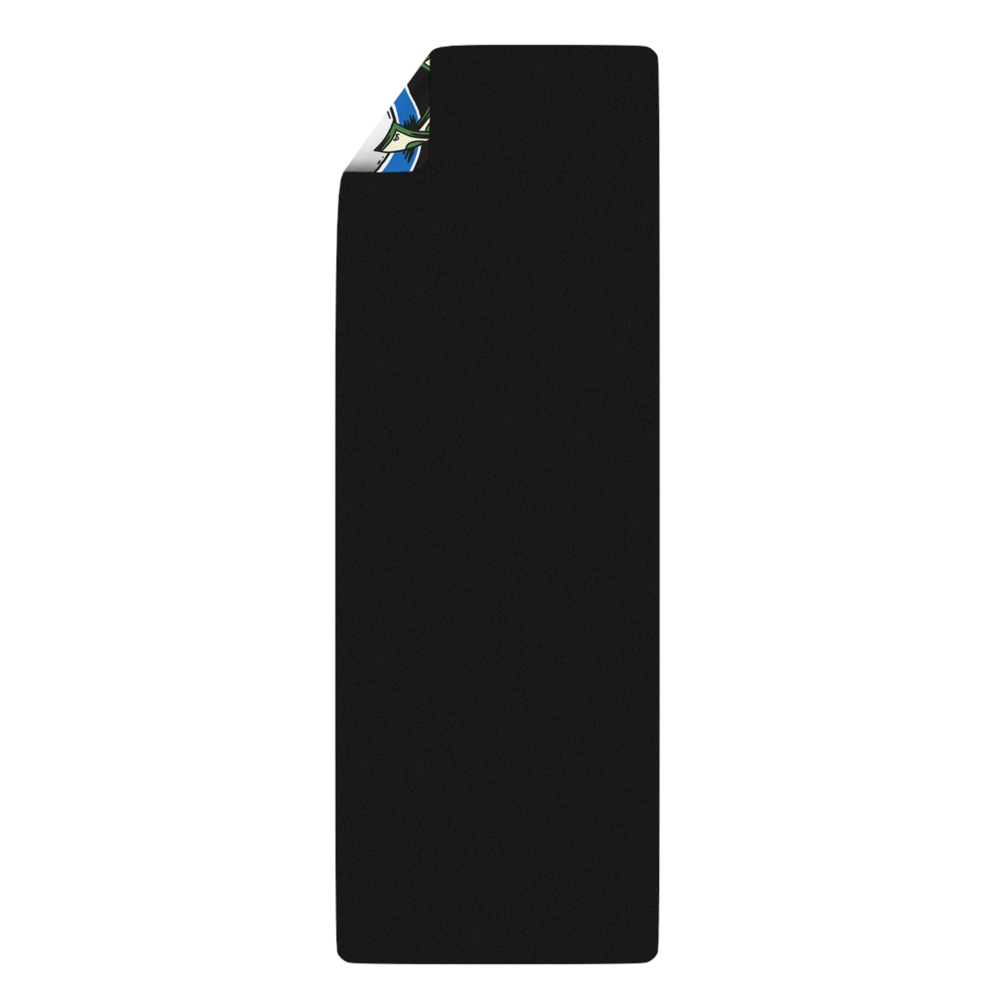 Rubber Yoga Mat | Black & Blue