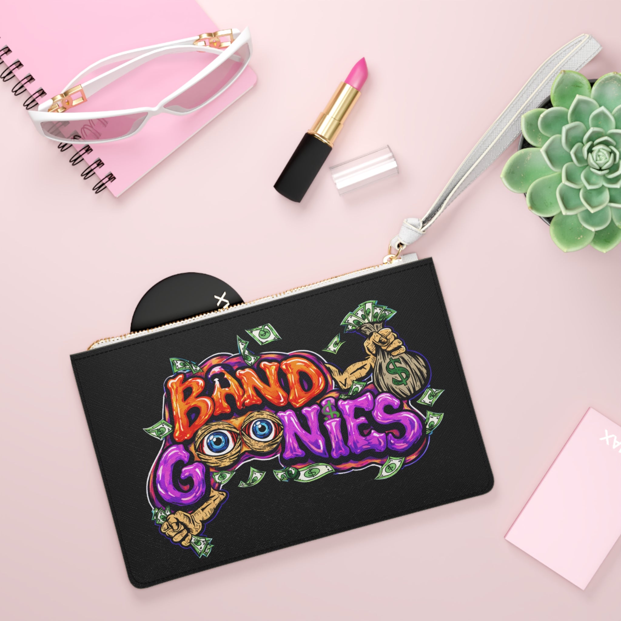 Clutch Bag | Orange & Purple Band Goonies