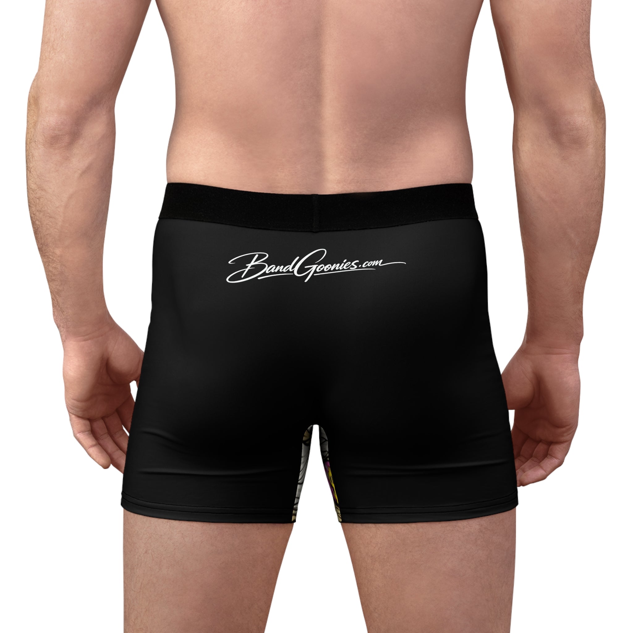 Men's Boxer Briefs (Black) | OG Goonie "The Grind Don't Stop, People Do"