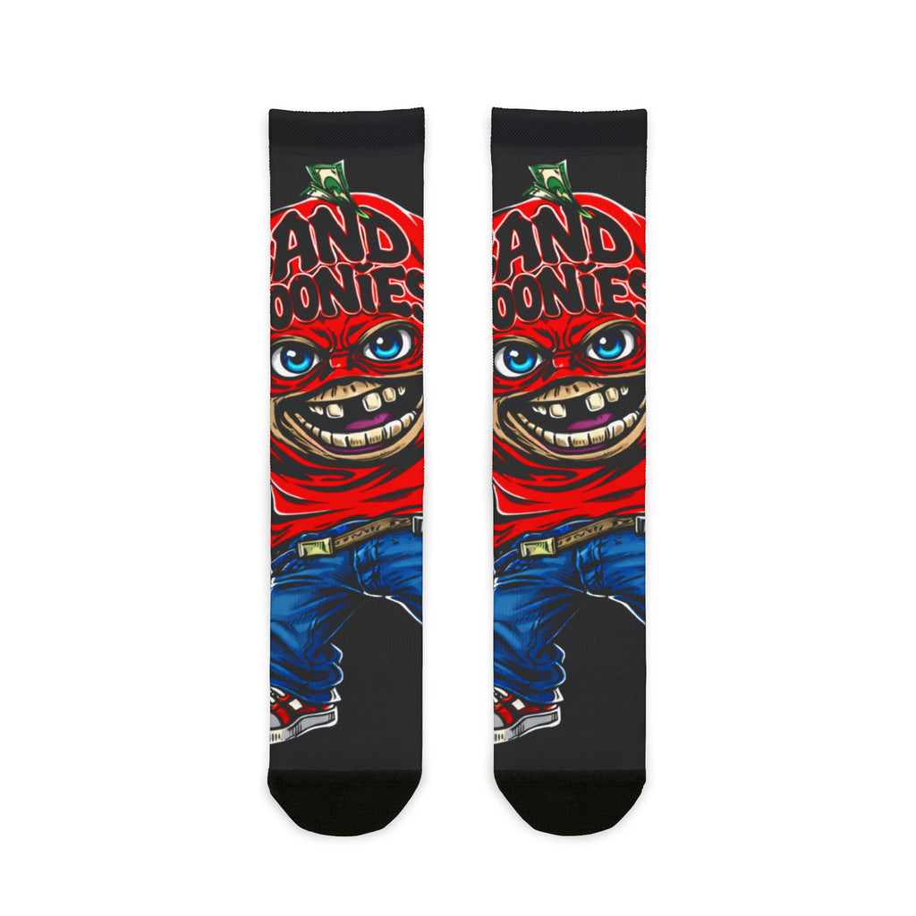 Crew Socks | Black & Red