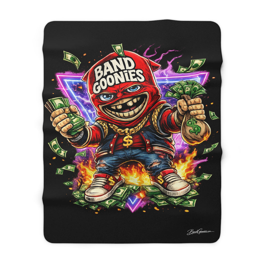 Sherpa Fleece Blanket | Red Goonie "Funds & Fire"