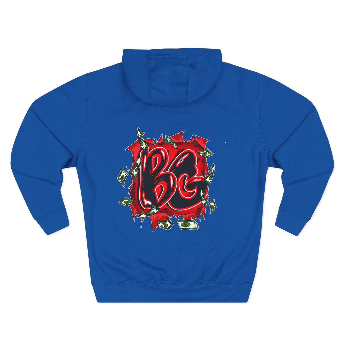 Three-Panel Fleece Hoodie