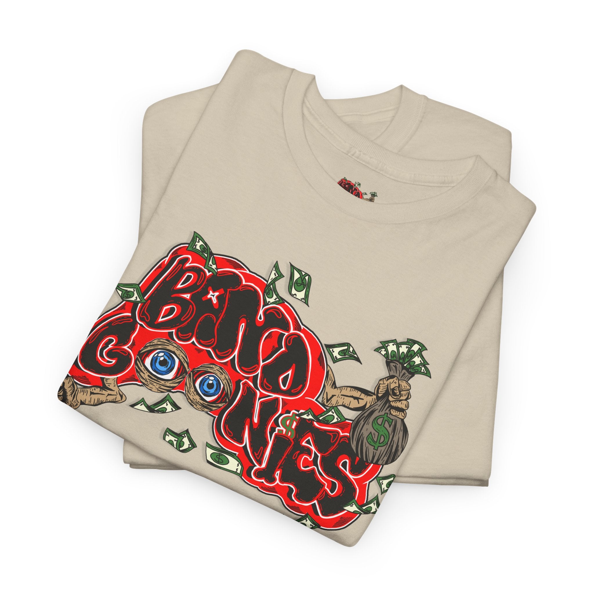 Heavy Cotton T-Shirt | White & Red