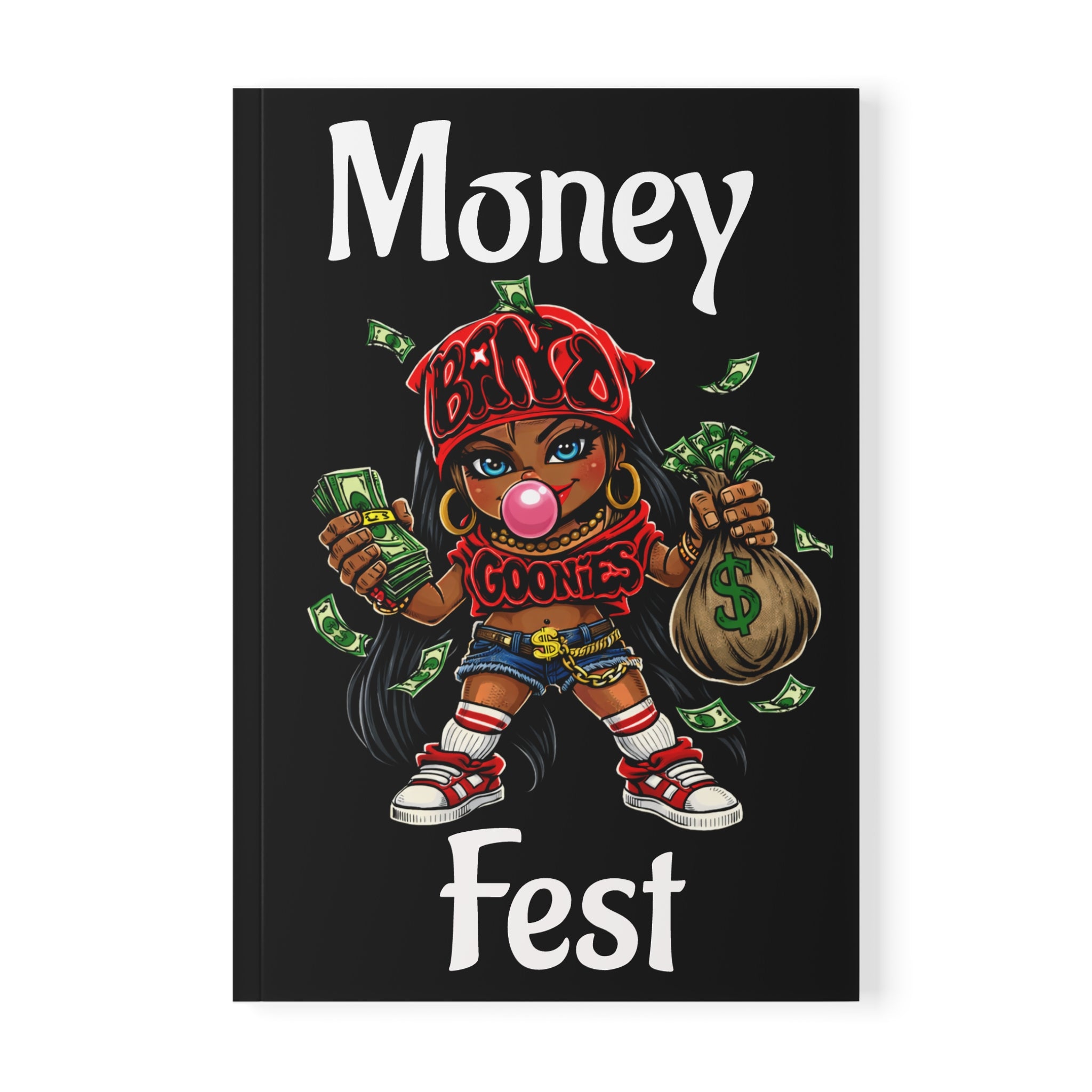 "Money Fest" Girl Goonie | Softcover A5 Notebook (75 Sheets)