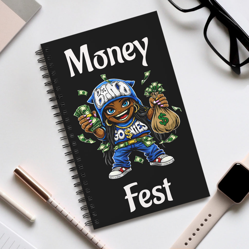Spiral Journal | "Money Fest" Blue Girl Goonie (80 Sheets)