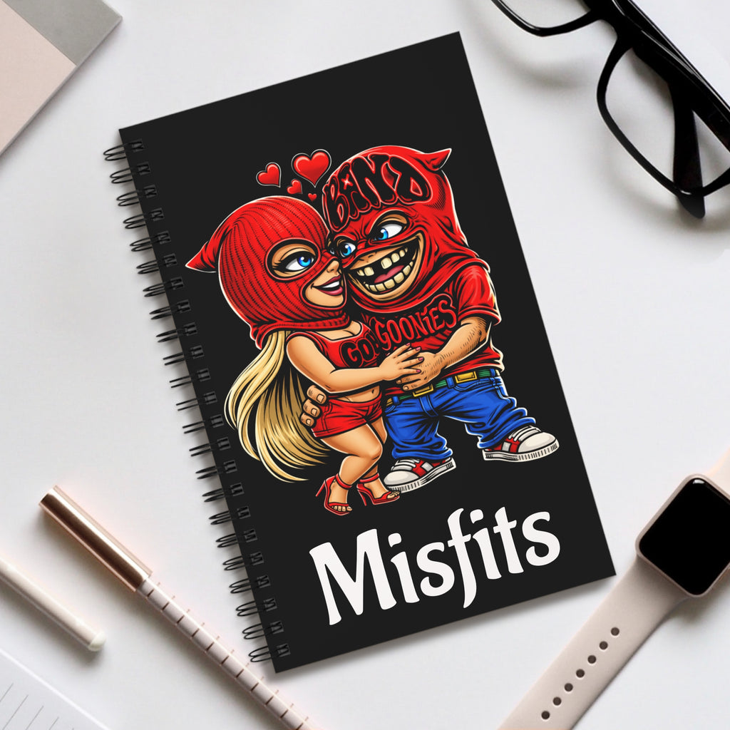 Spiral Journal | "Misfits" Red Love Goonies (80 Sheets)