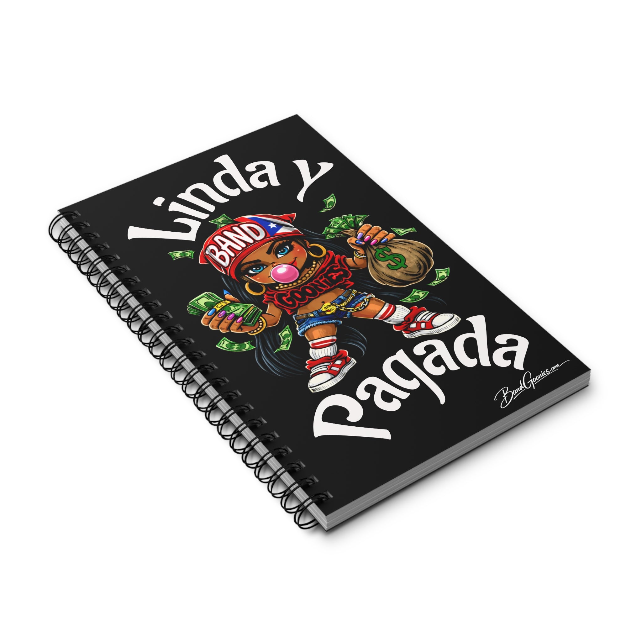 "Linda y Pagada" Girl Goonie | Spiral Journal (80 Sheets)