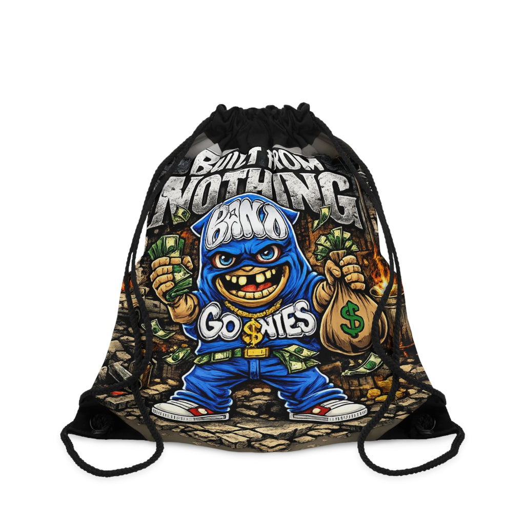 Drawstring Bag | Blue Goonie "Built From Nothing"