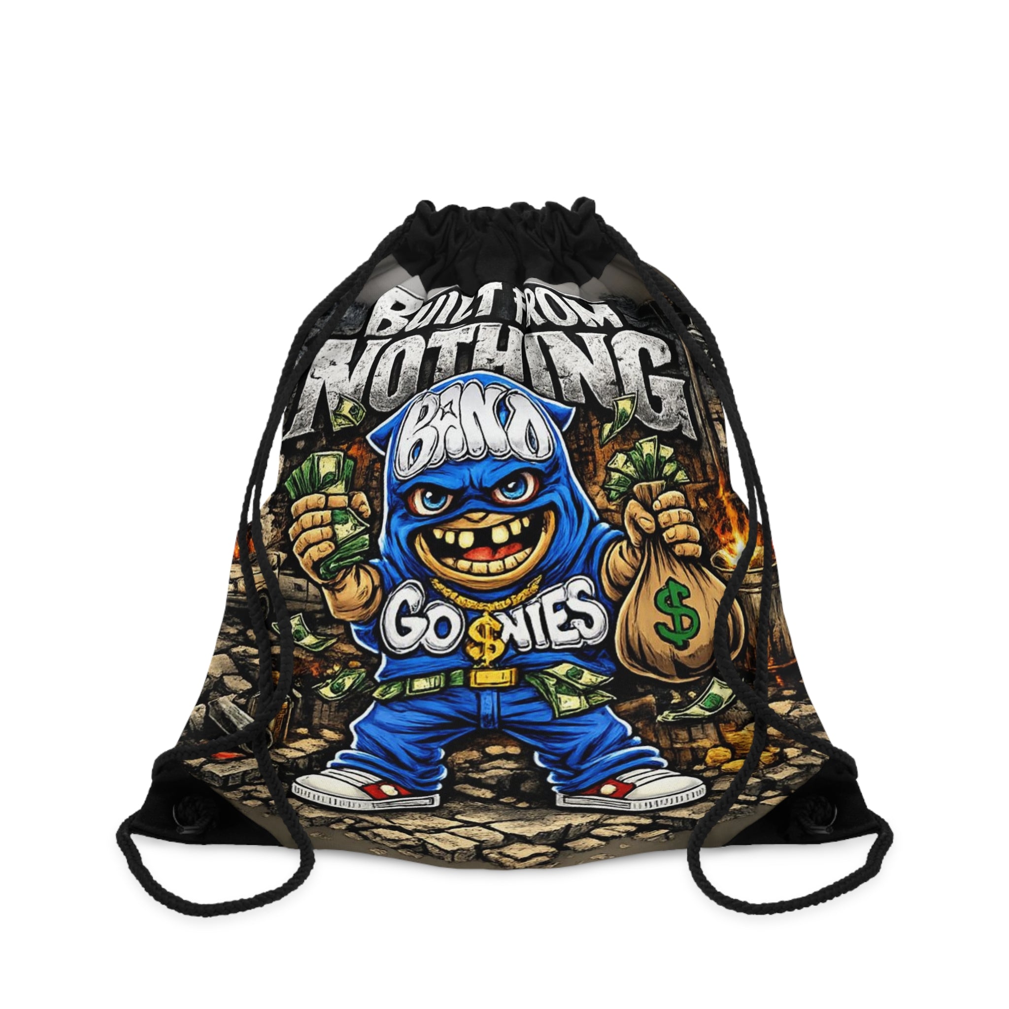 Drawstring Bag | Blue Goonie "Built From Nothing"