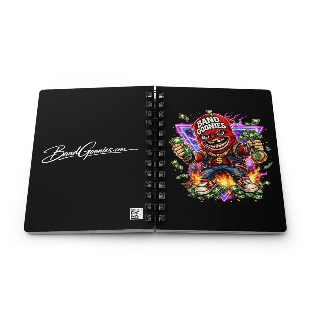 Spiral Bound Journal | Red Goonie "Funds & Fire" (75 Sheets)