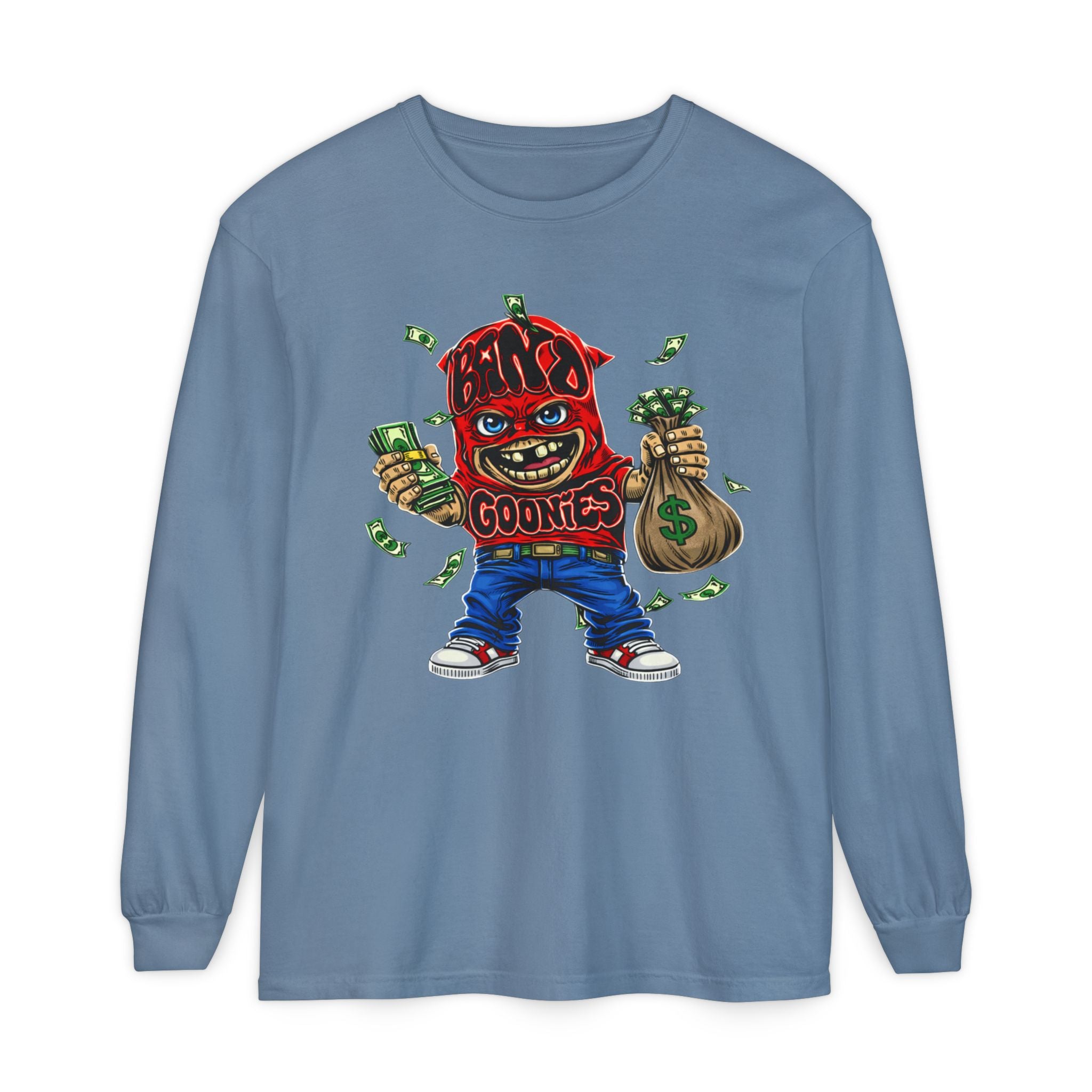 Garment-Dyed Long Sleeve T-Shirt | Red Band Goonie