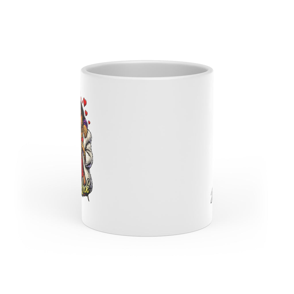 Heart-Shaped Mug | Red Goonie Couple "Heart on Lock"