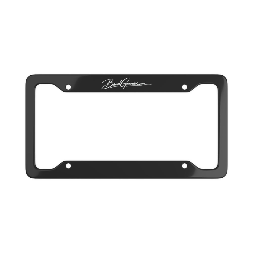 License Plate Frame (Black) | Band Goonies Branded