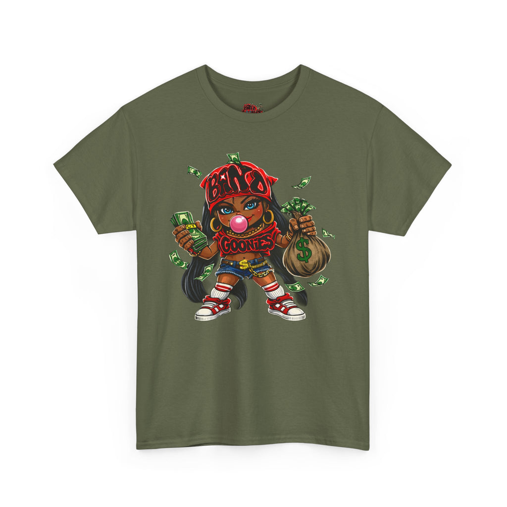 Heavy Cotton T-Shirt | Girl Goonie "Bubblegum Girl"