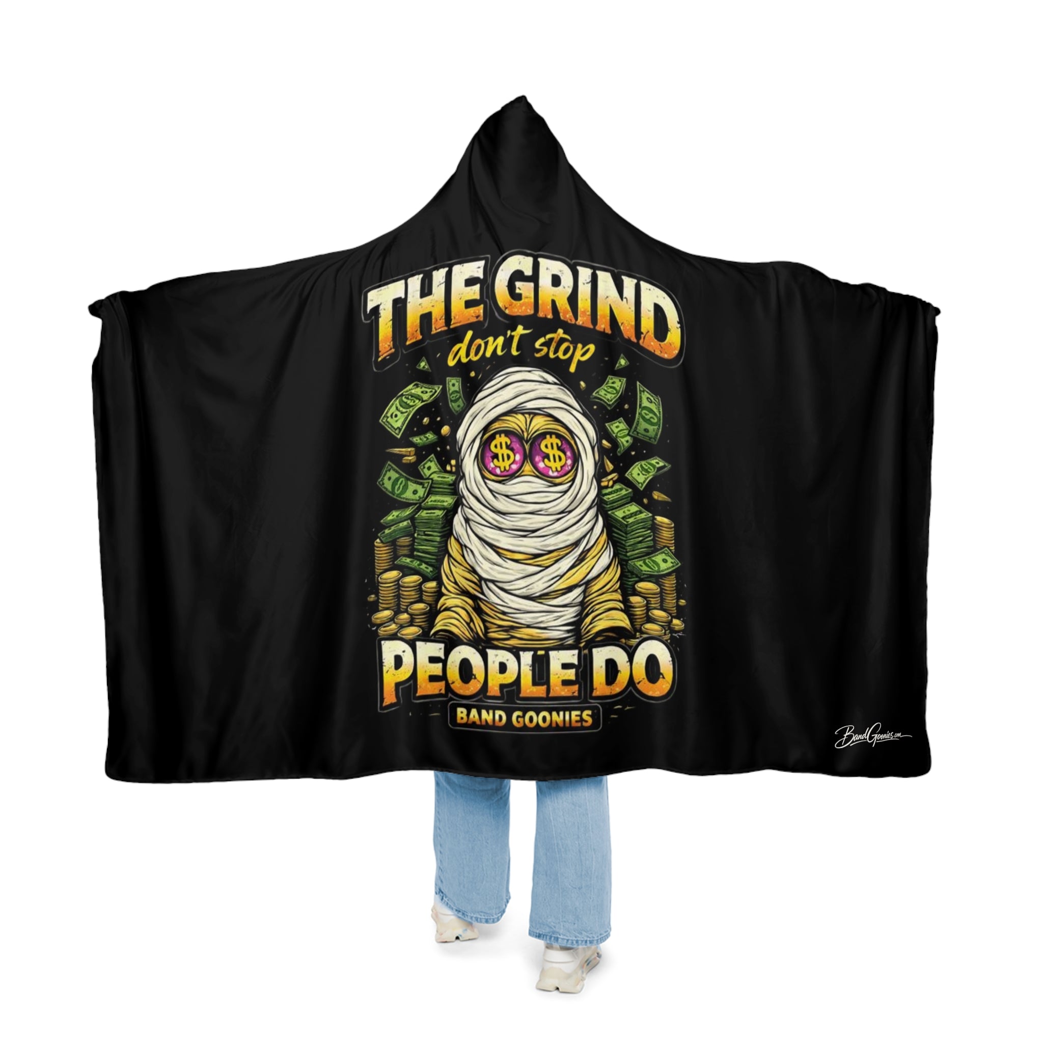 Snuggle Blanket | OG Goonie "The Grind Don't Stop, People Do"