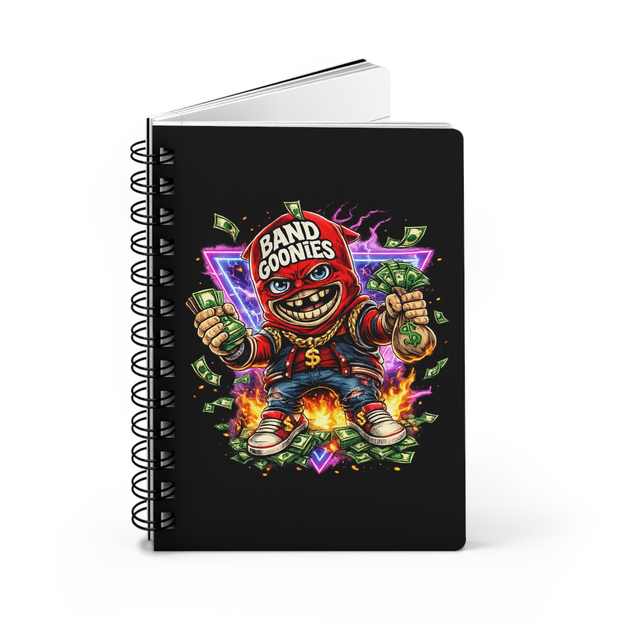 Spiral Bound Journal | Red Goonie "Funds & Fire" (75 Sheets)