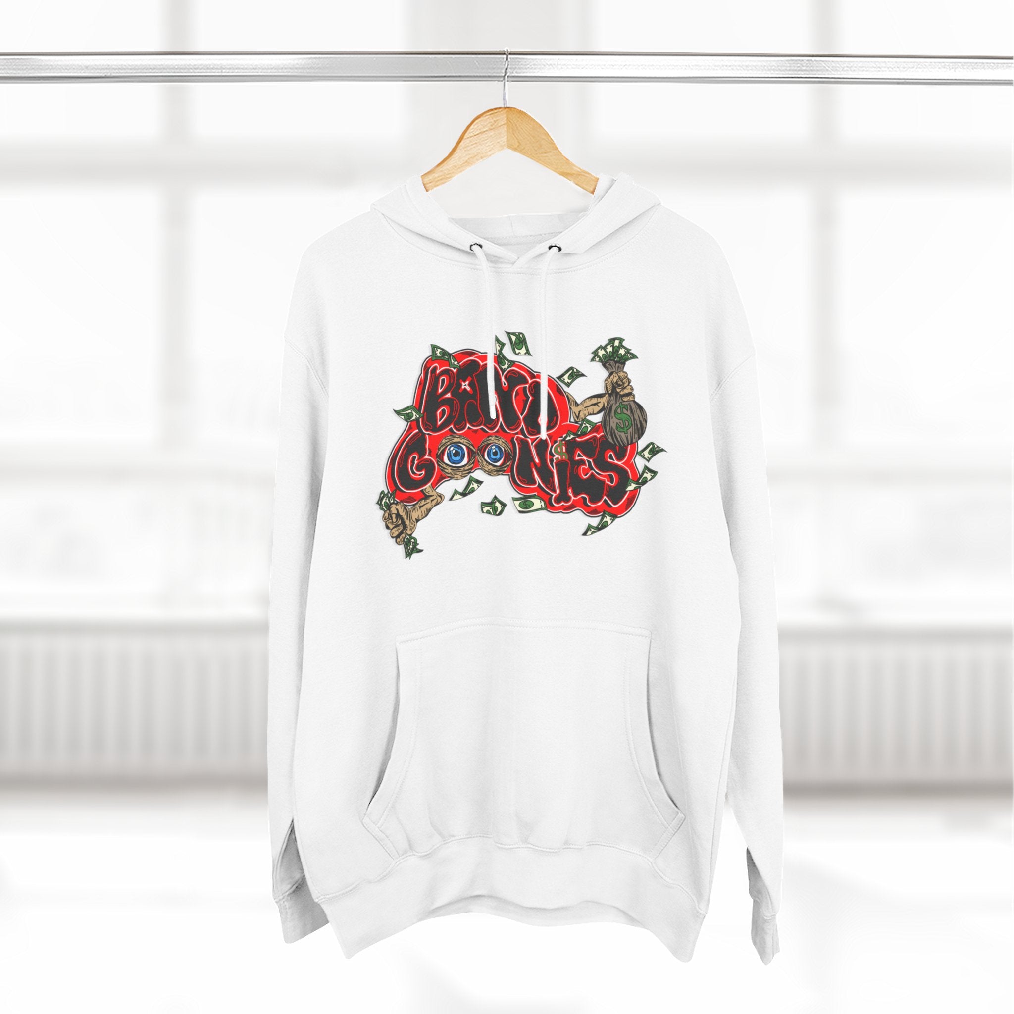 Three-Panel Fleece Hoodie