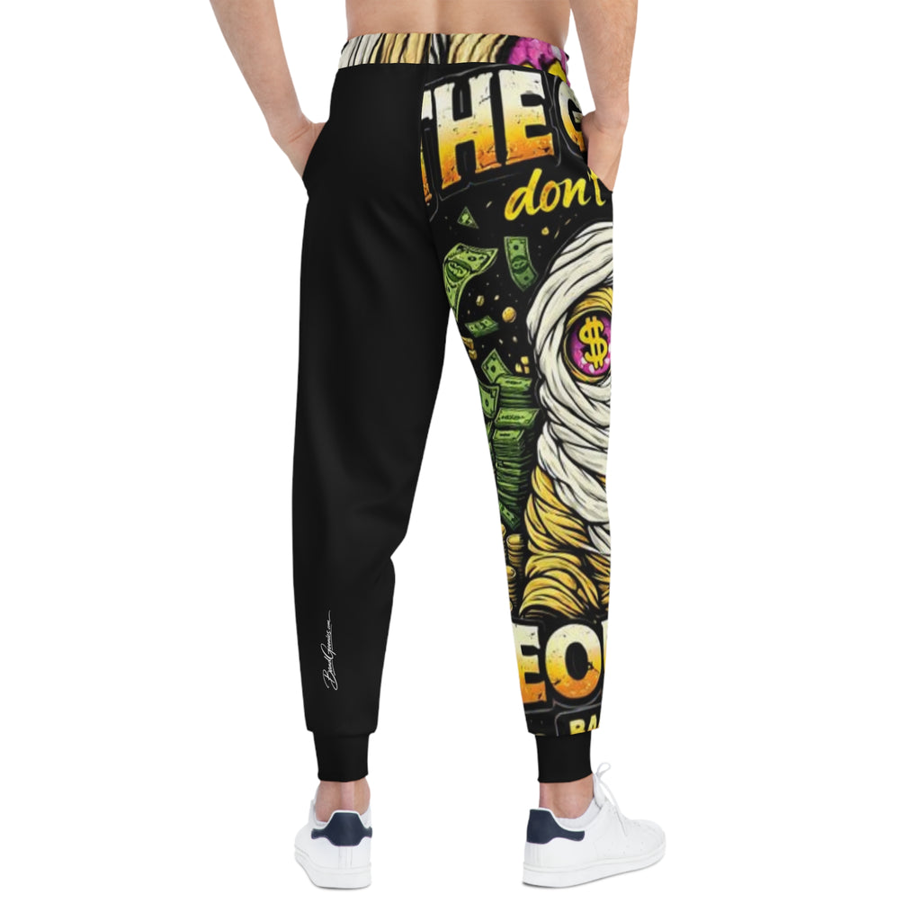 Athletic Joggers (Black) | OG Goonie "The Grind Don't Stop, People Do"