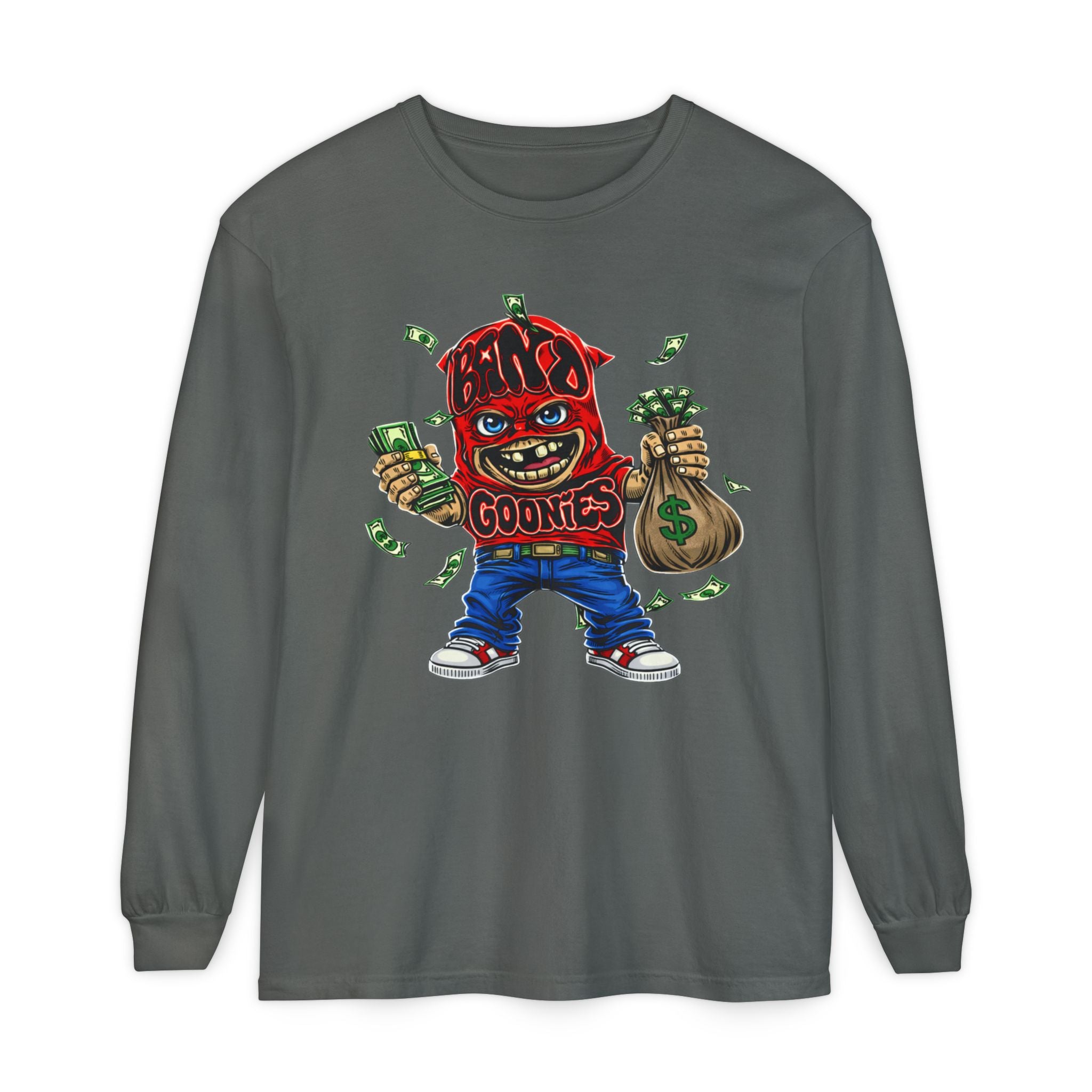 Garment-Dyed Long Sleeve T-Shirt | Red Band Goonie