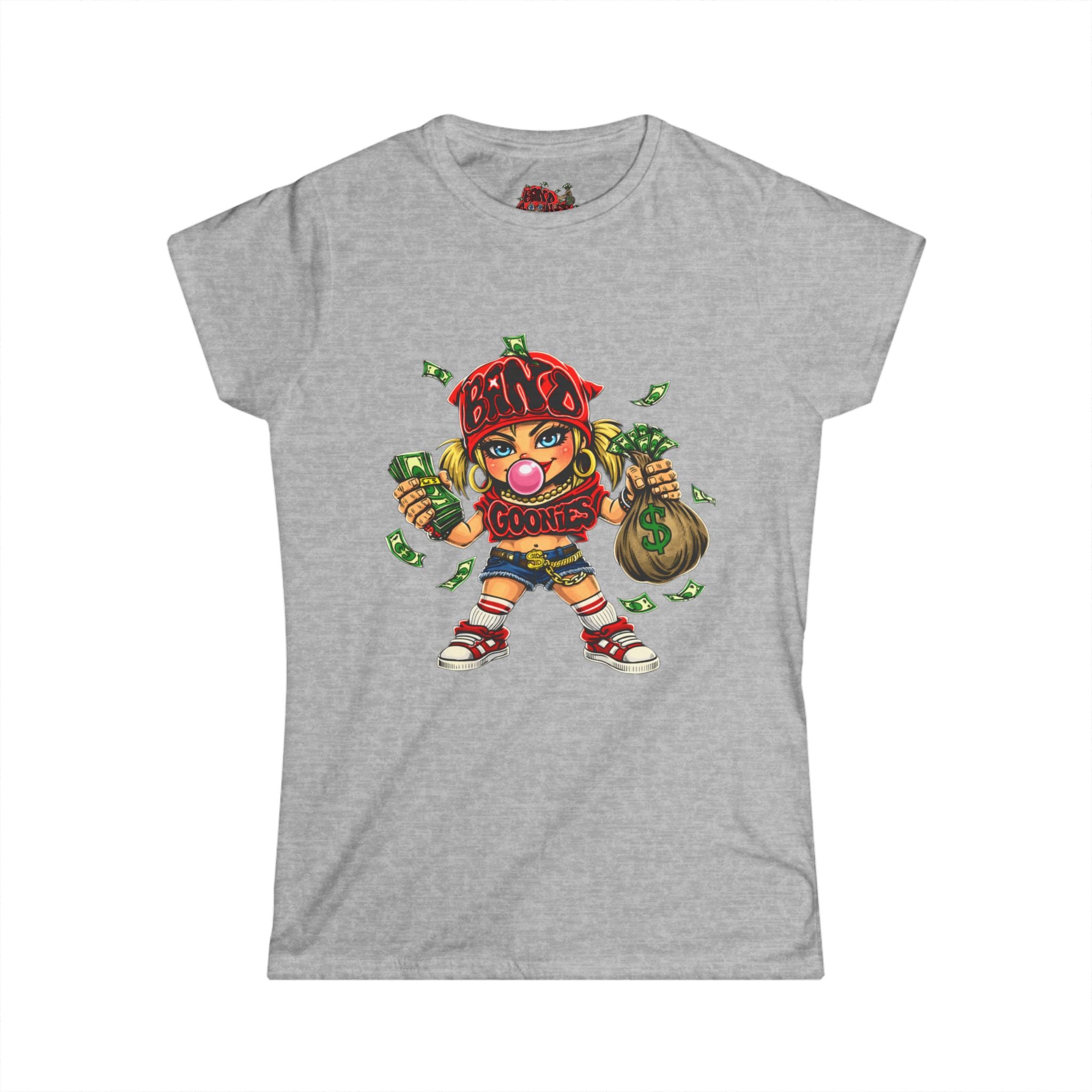 Women's Soft Style T-Shirt | Girl Goonie "Bubblegum Girl"