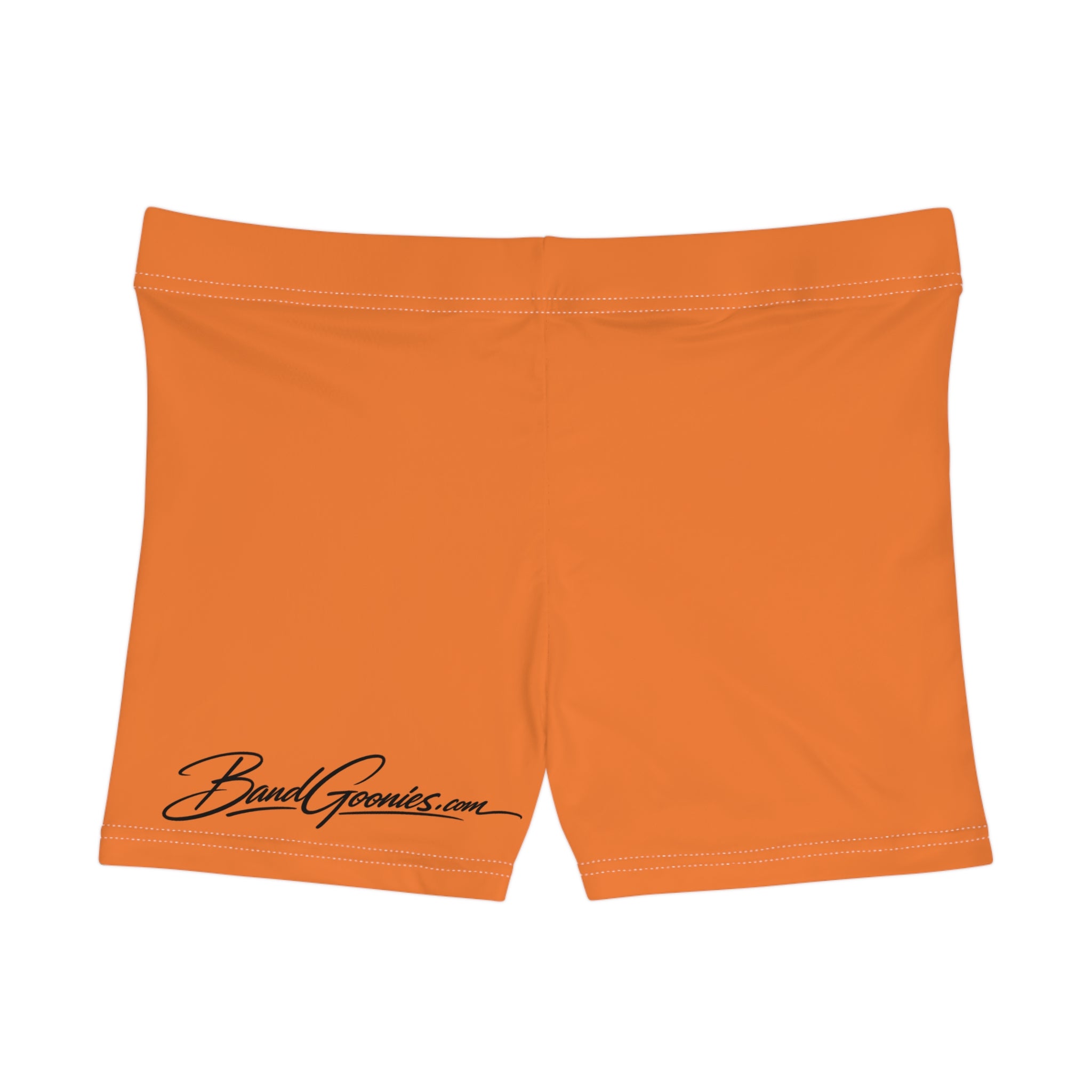 Women's Shorts (Orange) | Orange & Purple Band Goonies