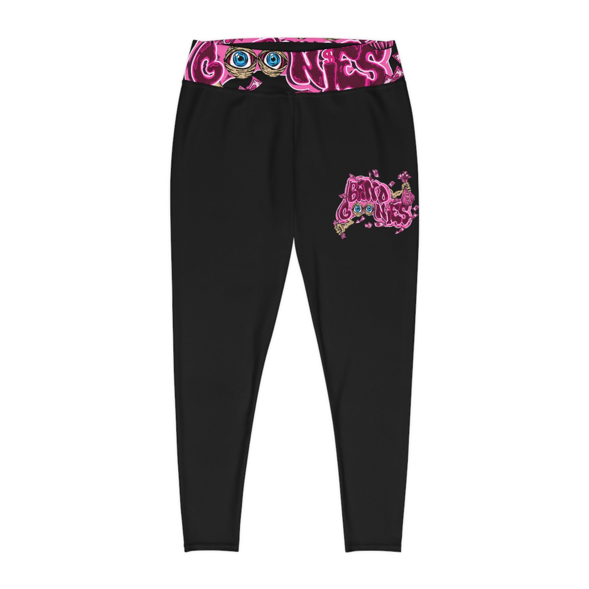 Plus Size Leggings (Black) | Pink Band Goonies