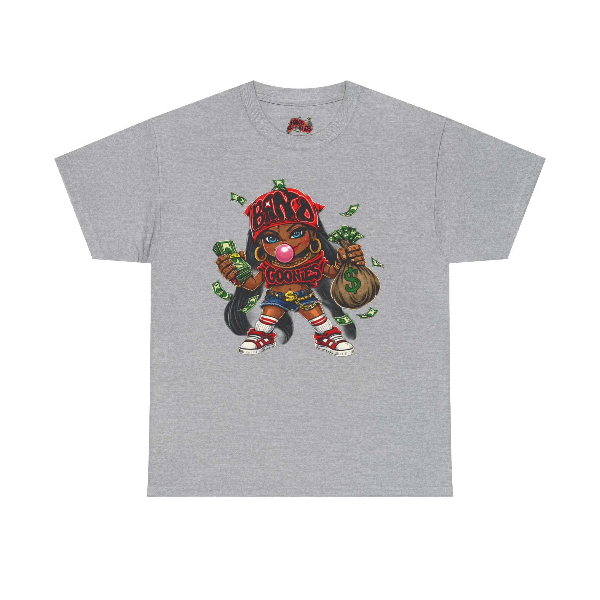 Heavy Cotton T-Shirt | Girl Goonie "Bubblegum Girl"