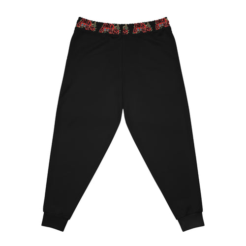 Athletic Joggers | Black & Red
