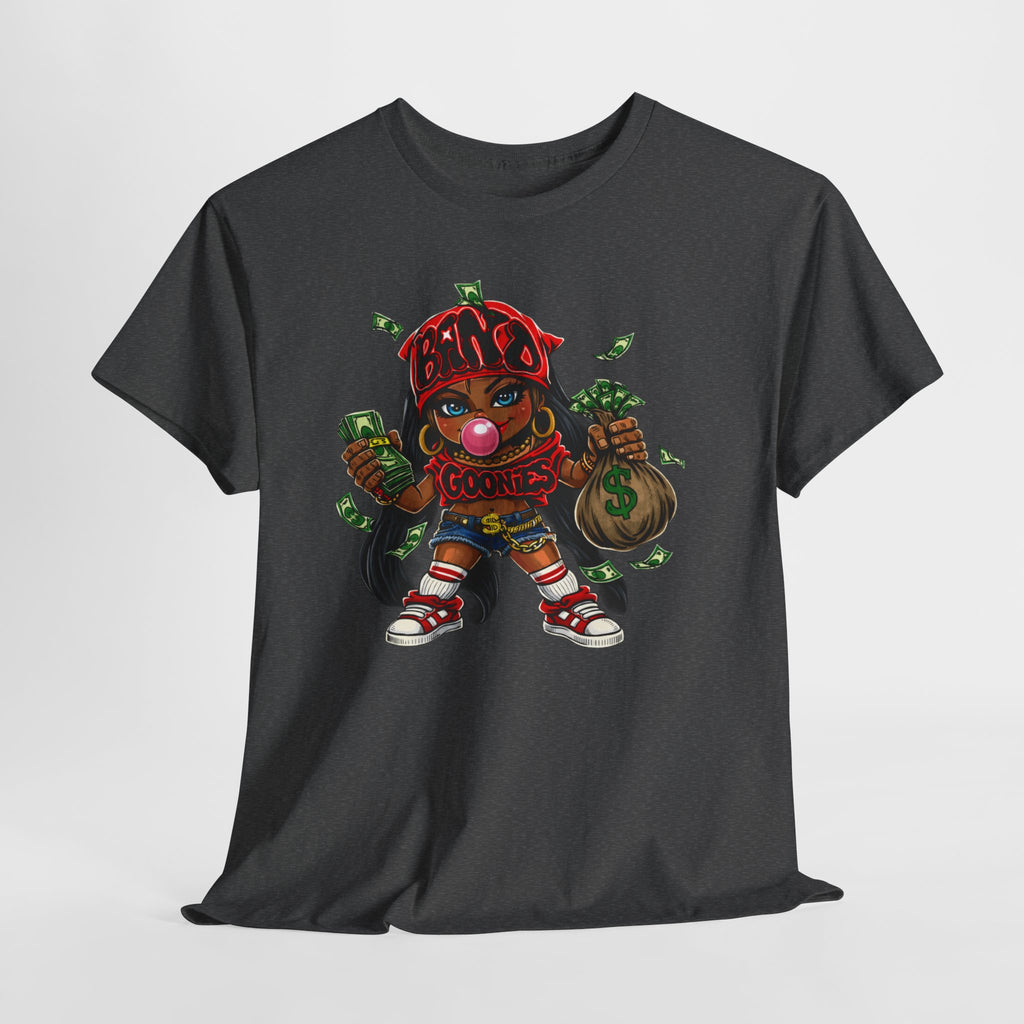 Heavy Cotton T-Shirt | Girl Goonie "Bubblegum Girl"
