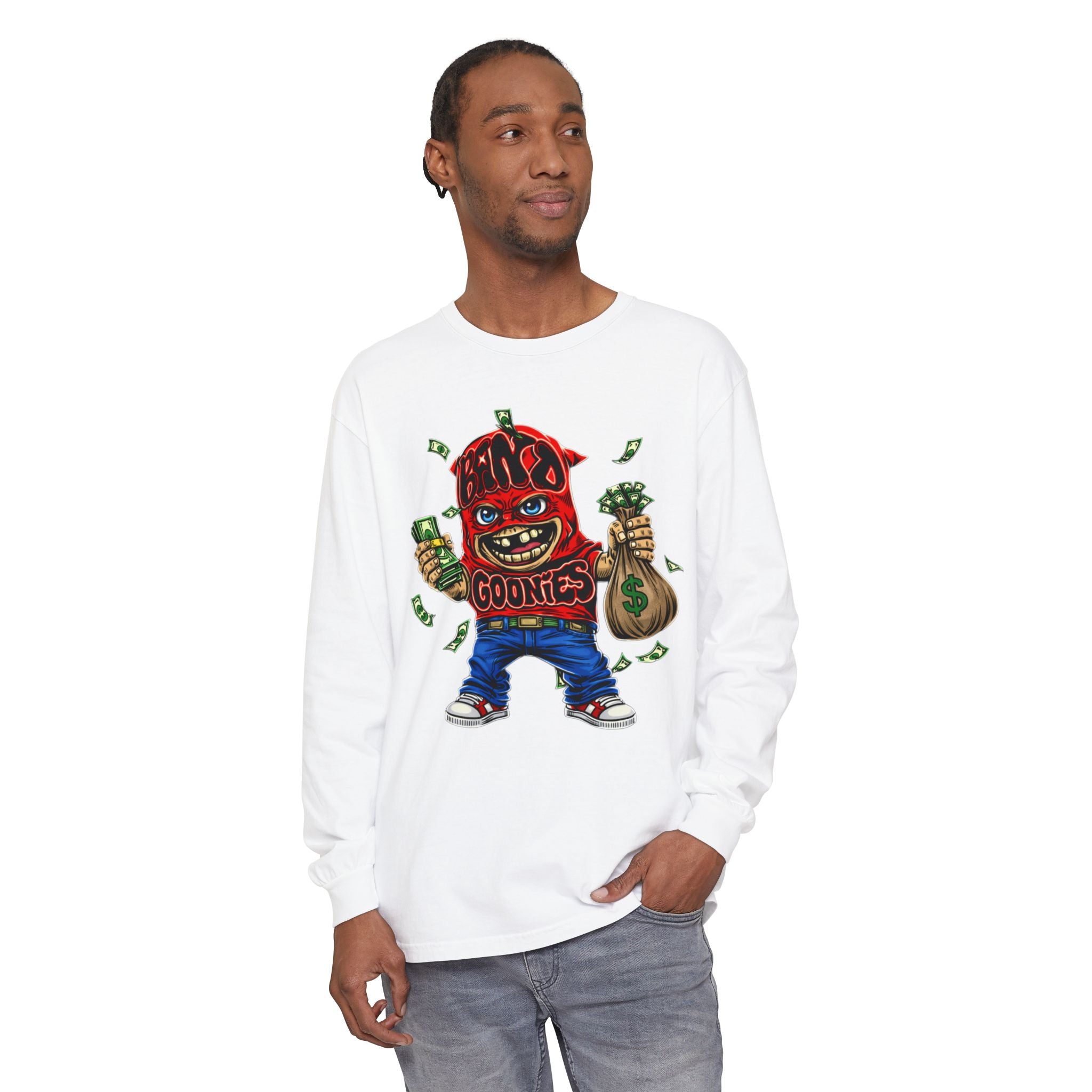 Garment-Dyed Long Sleeve T-Shirt | Red Band Goonie