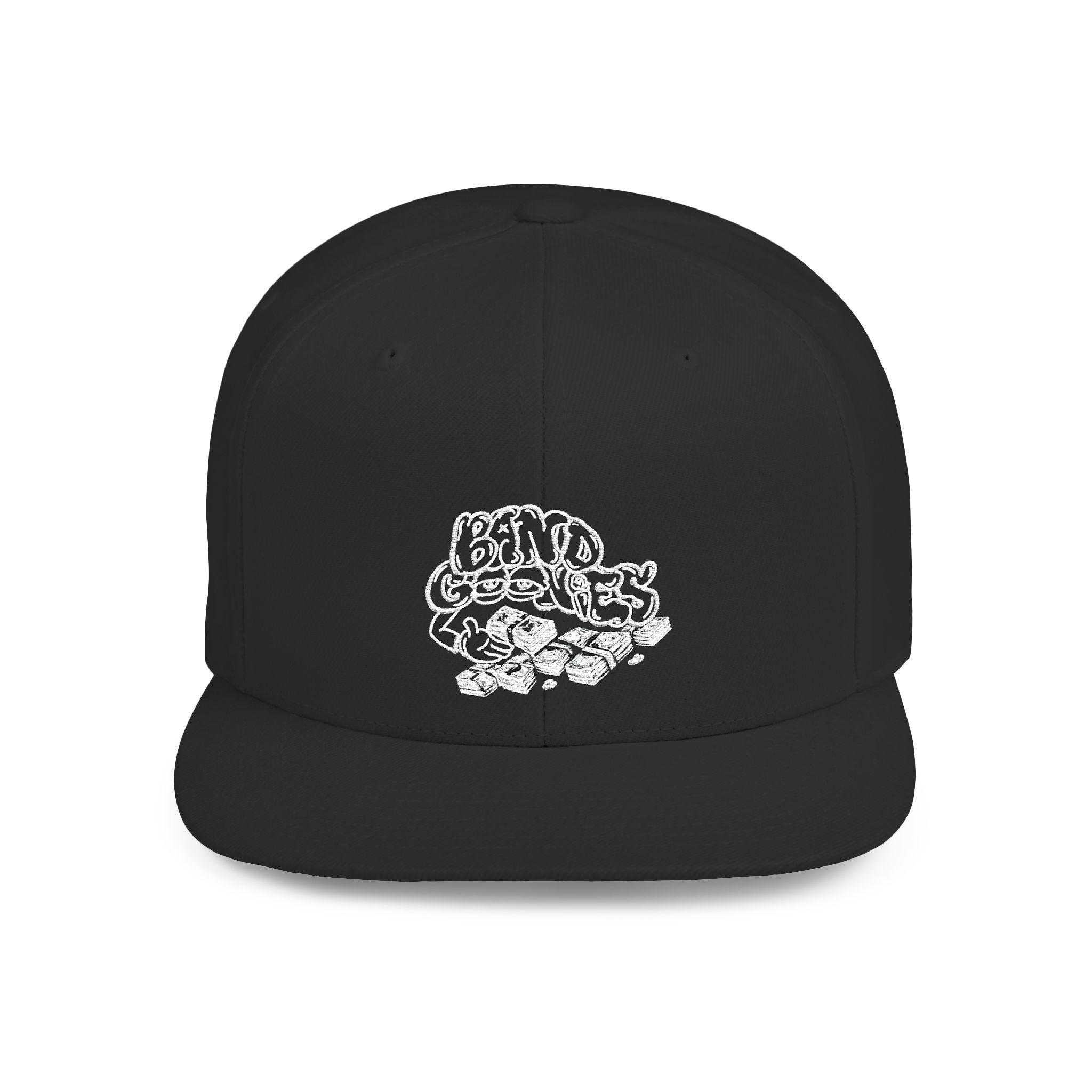 Flat Bill Snapback White Band Goonies Logo