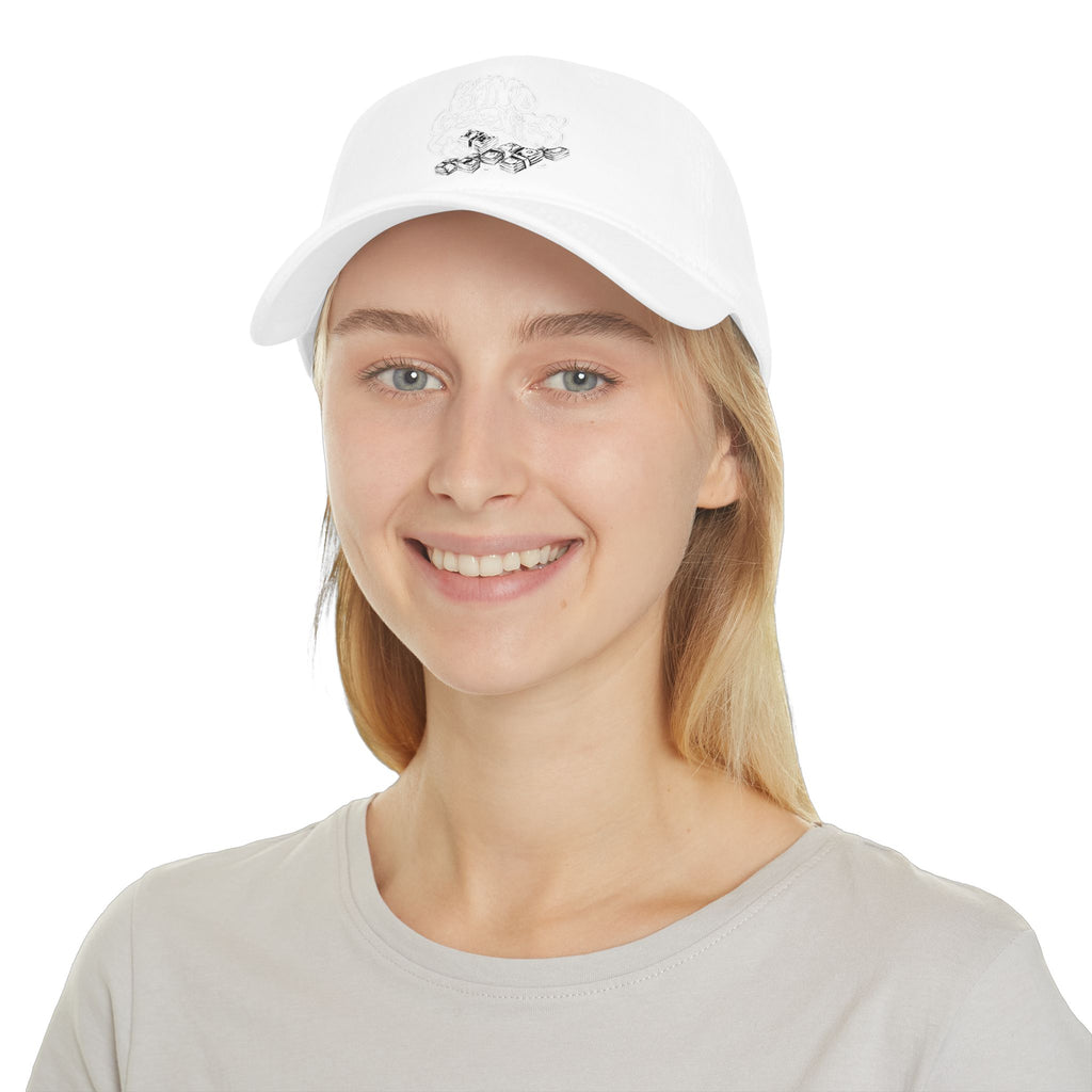Low Profile Baseball Cap White Band Goonies Logo