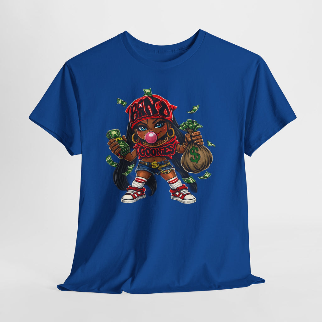 Heavy Cotton T-Shirt | Girl Goonie "Bubblegum Girl"