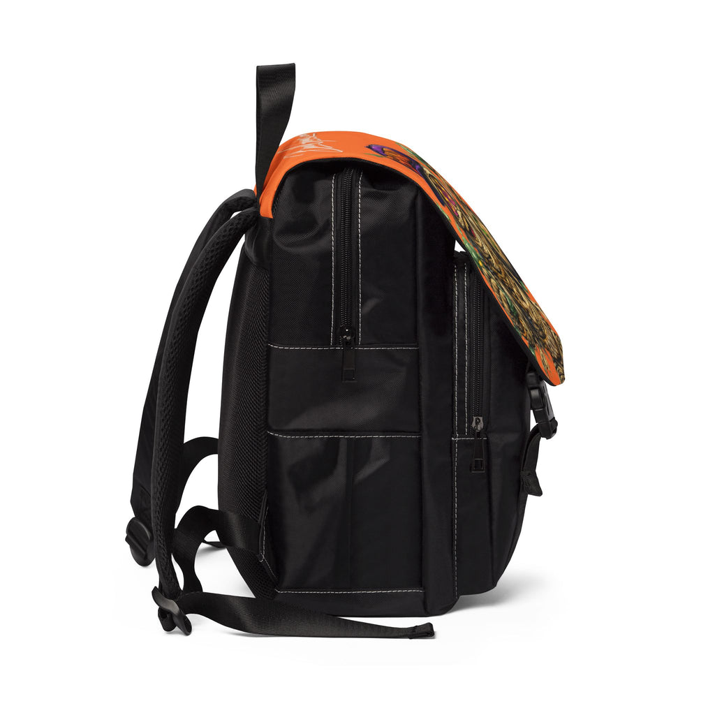 Casual Shoulder Backpack | Orange & Purple OG Goonie