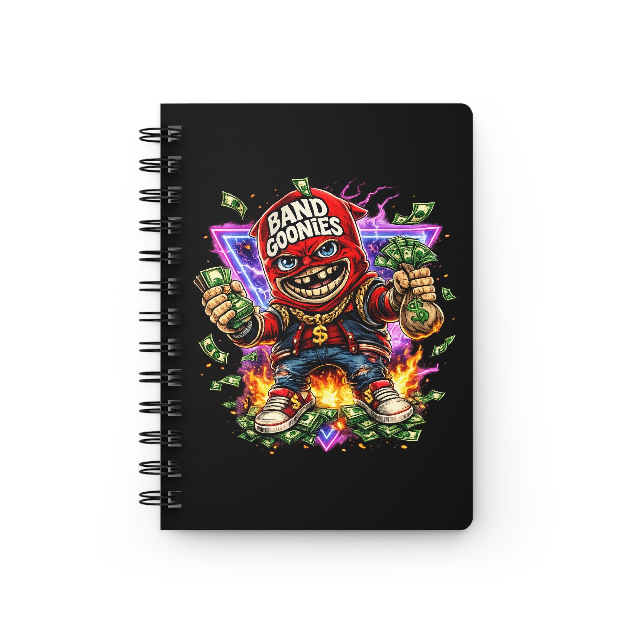Spiral Bound Journal | Red Goonie "Funds & Fire" (75 Sheets)