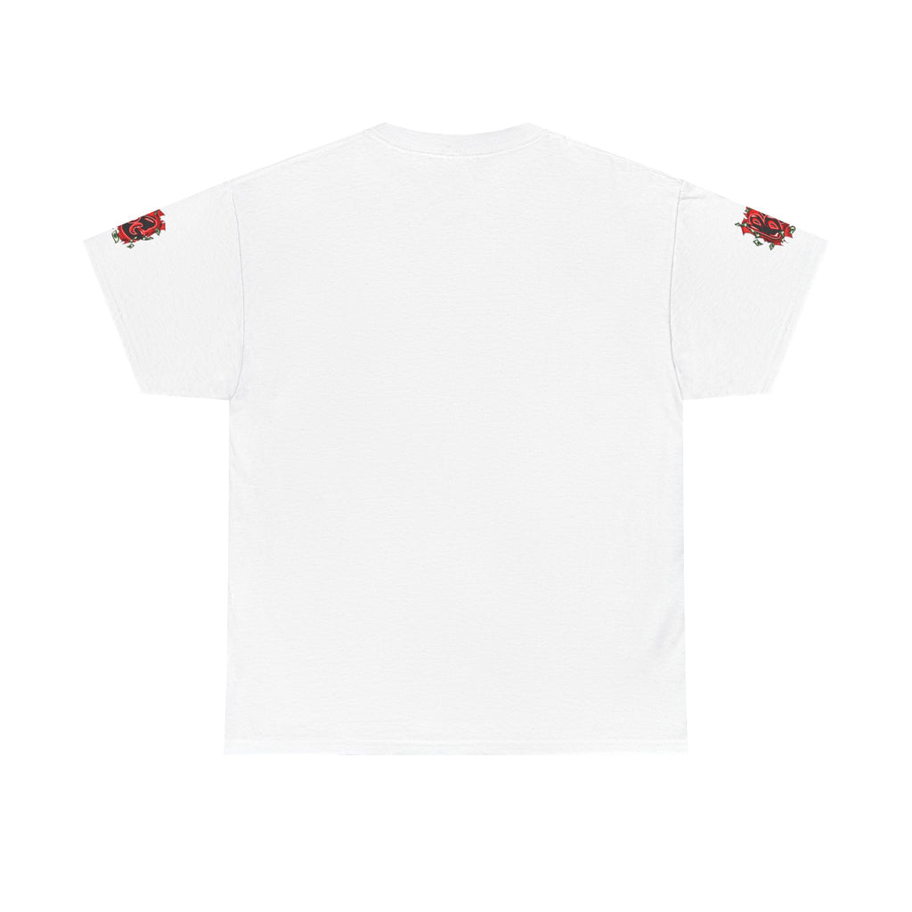 Heavy Cotton T-Shirt | White & Red