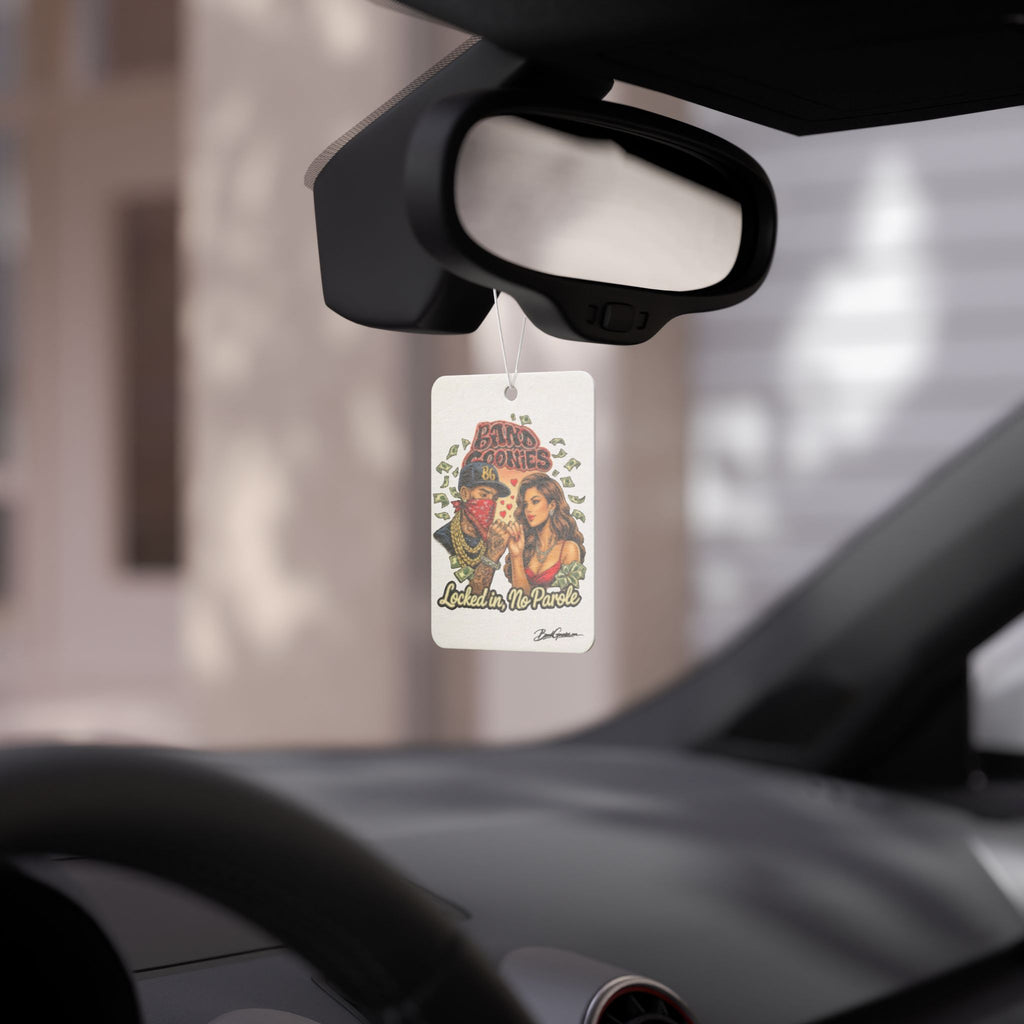 Love Car Air Freshener | Red Goonie Couple "Locked in, No Parole"