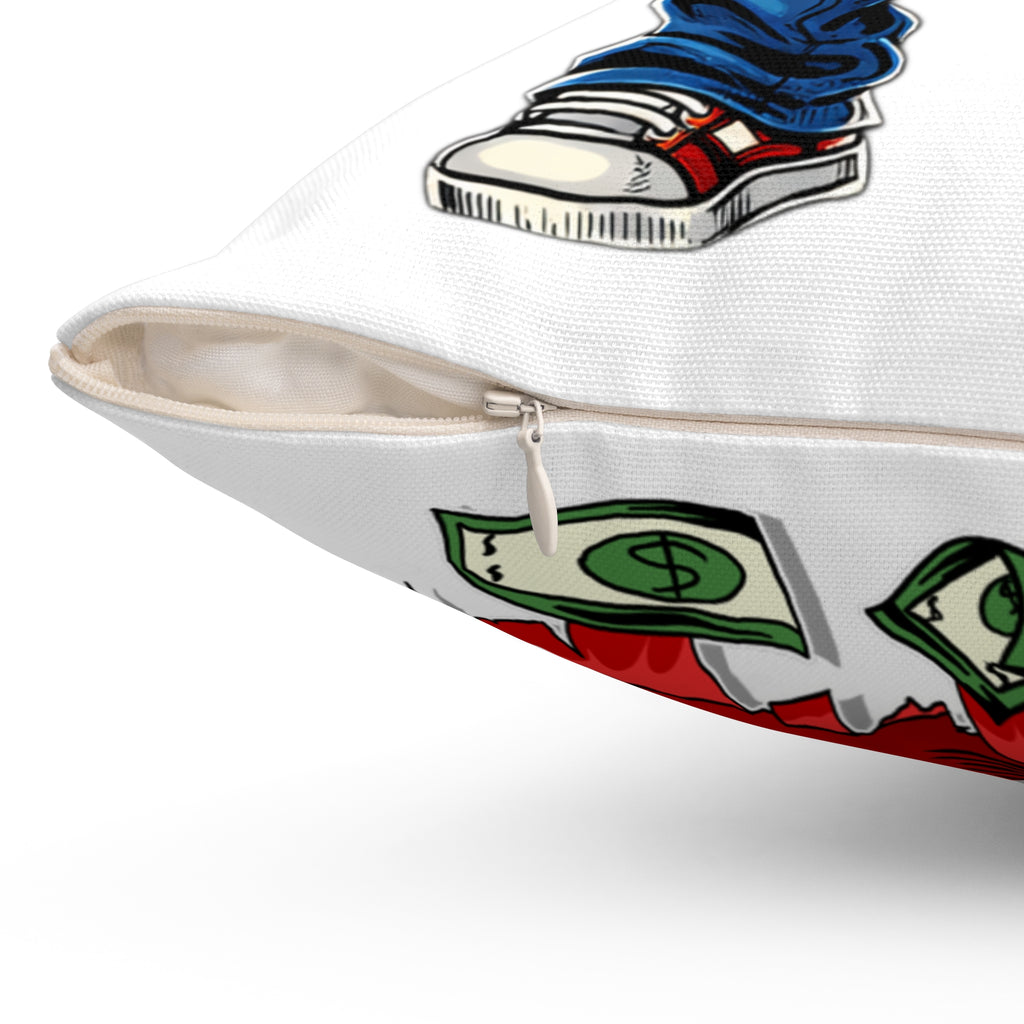 Spun Polyester Square Pillow | Red Goonie