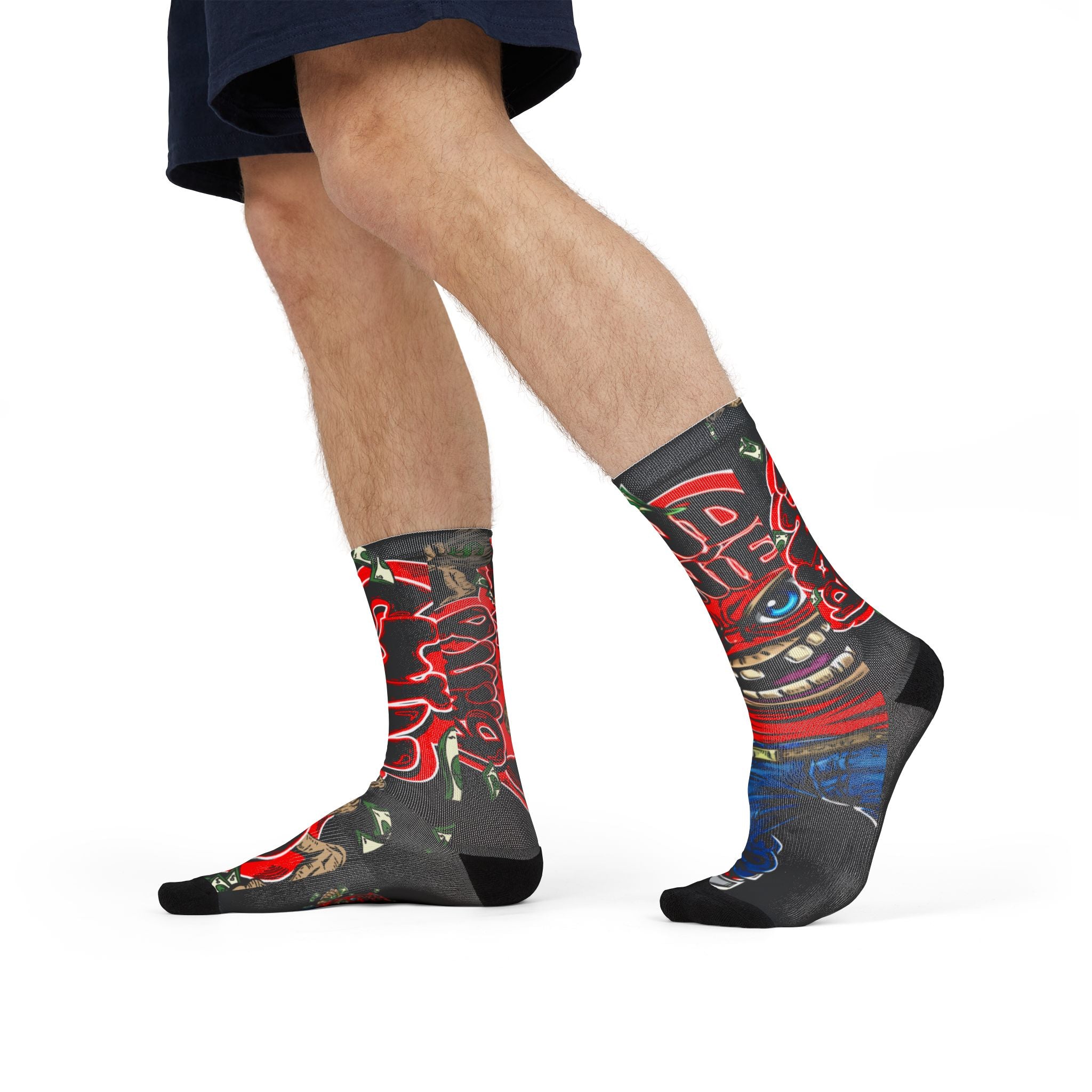 Red Band Goonie Crew Socks
