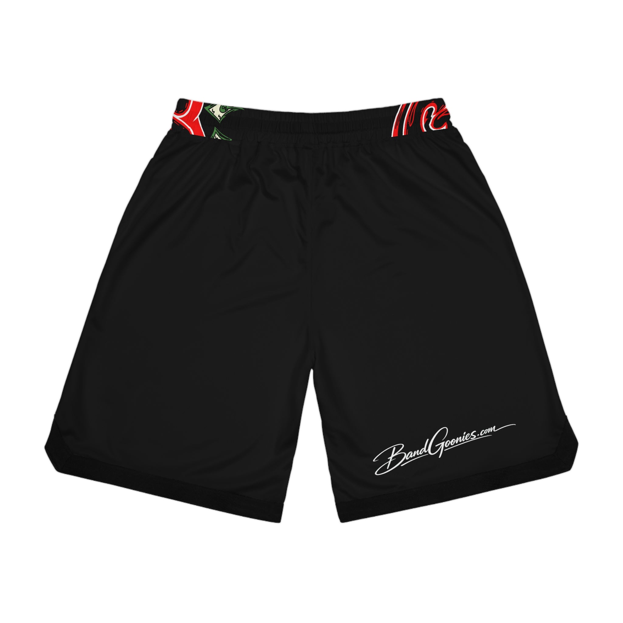 Basketball Rib Shorts (Black) | Red Band Goonies