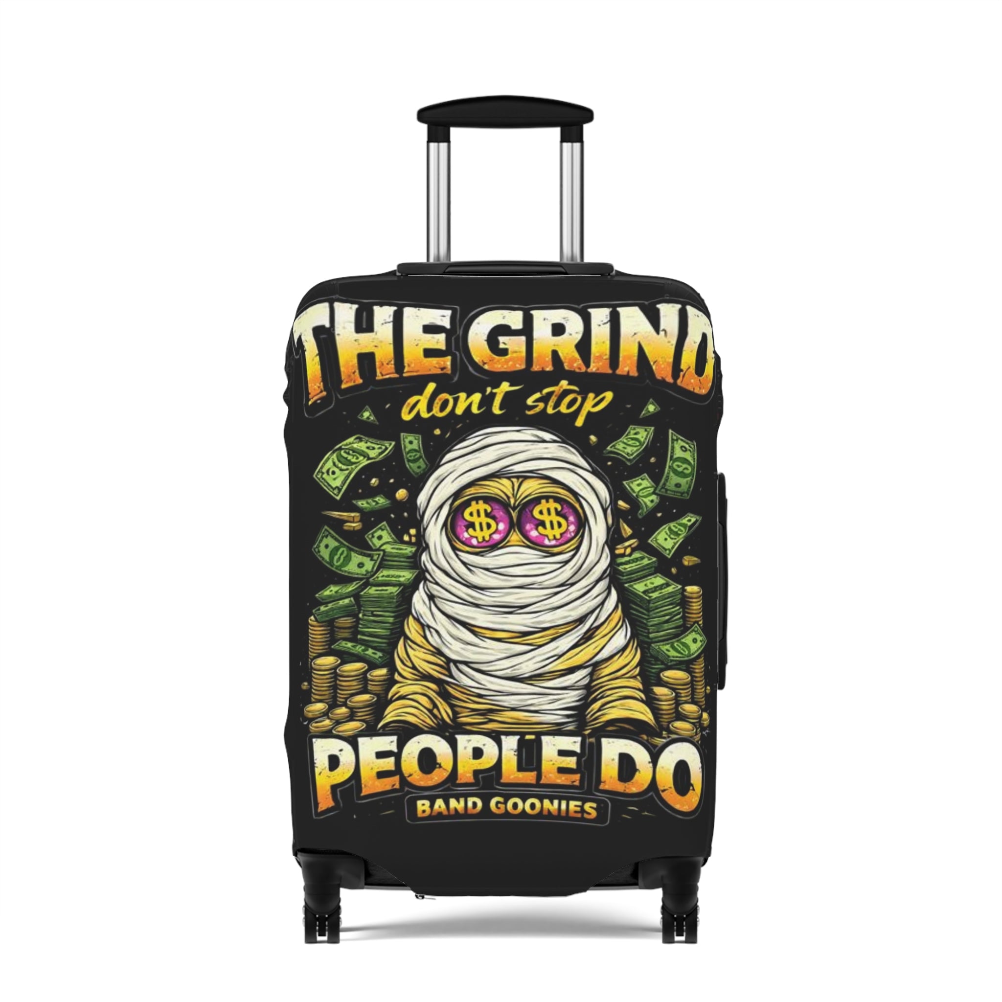 Luggage Cover | OG Goonie "The Grind Don't Stop, People Do"