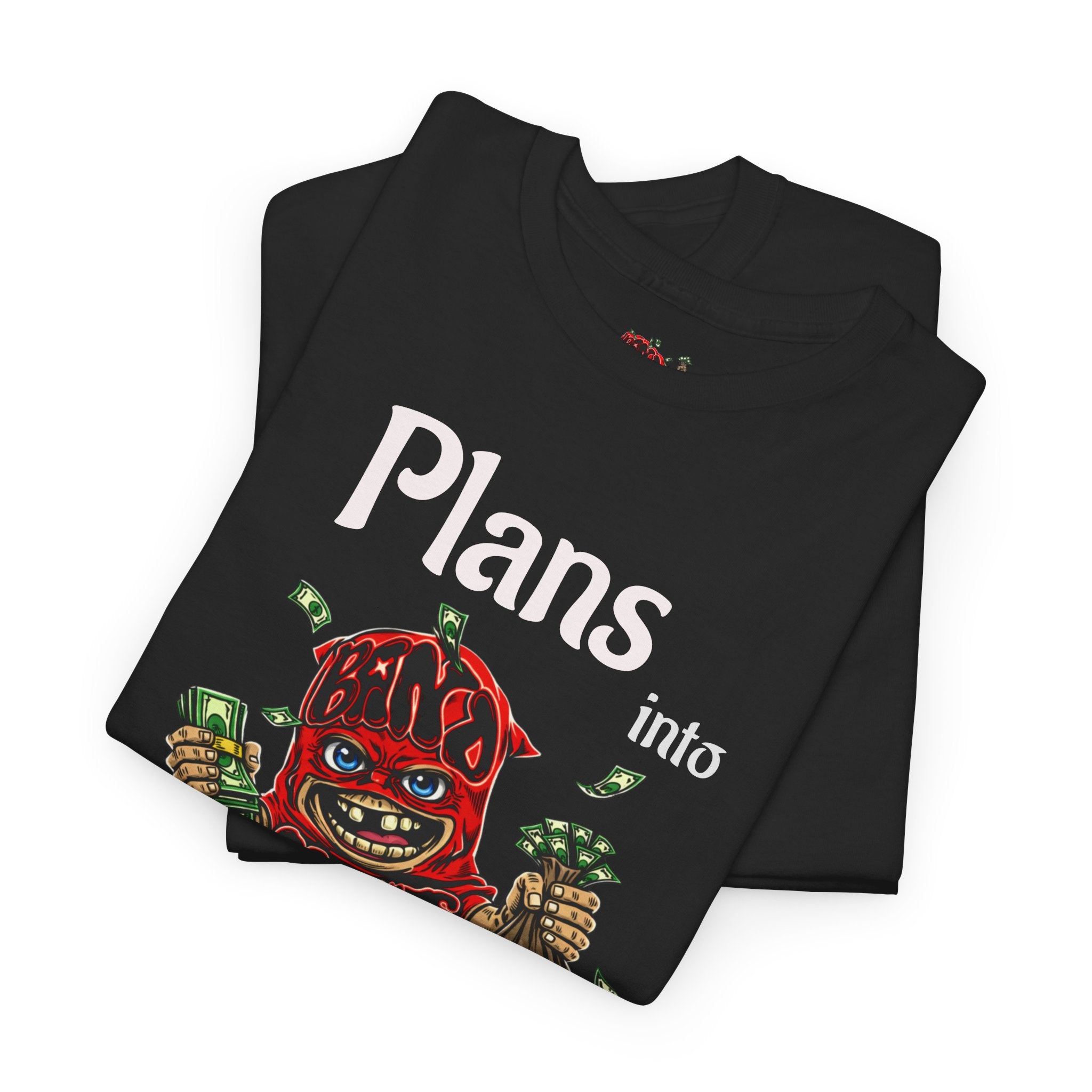 Heavy Cotton T-Shirt | Red Goonie "Plans into Profit"