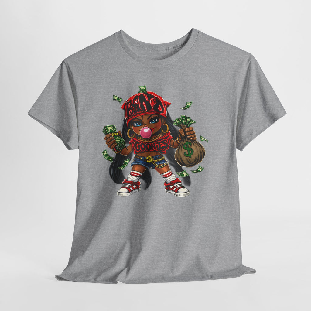 Heavy Cotton T-Shirt | Girl Goonie "Bubblegum Girl"
