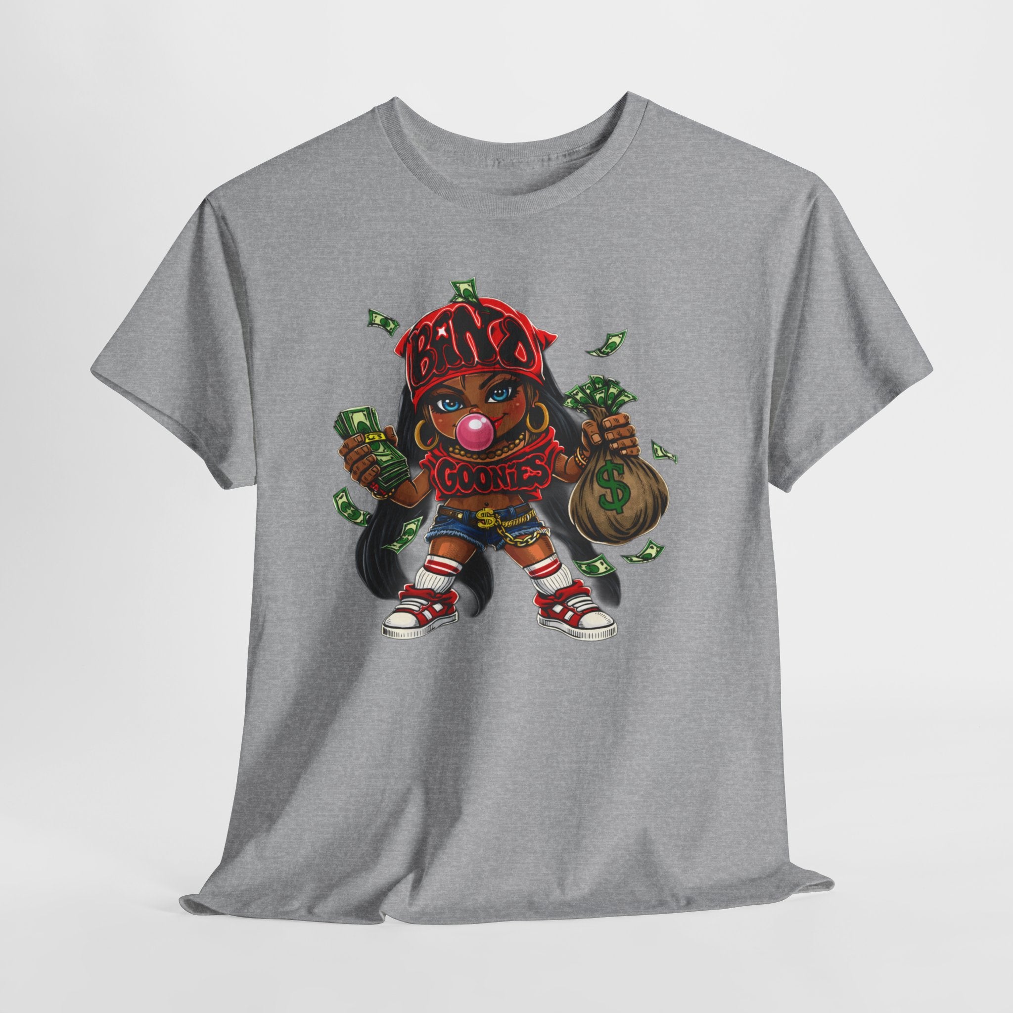 Heavy Cotton T-Shirt | Girl Goonie "Bubblegum Girl"