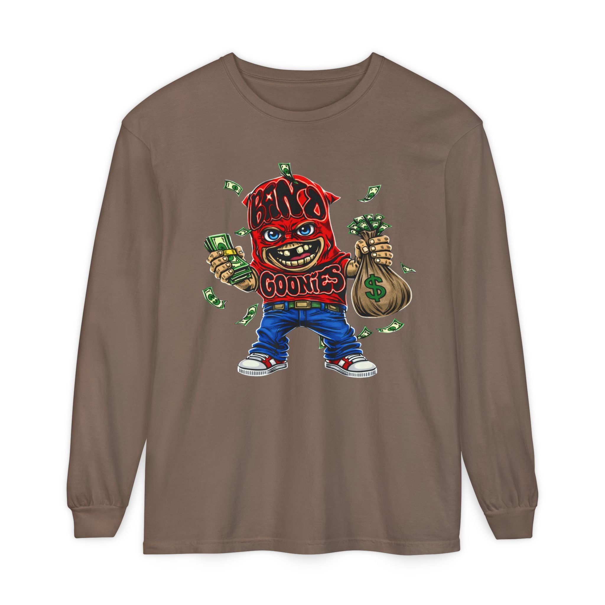 Garment-Dyed Long Sleeve T-Shirt | Red Band Goonie