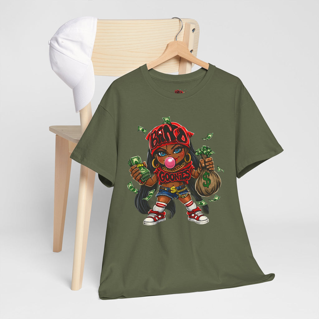 Heavy Cotton T-Shirt | Girl Goonie "Bubblegum Girl"