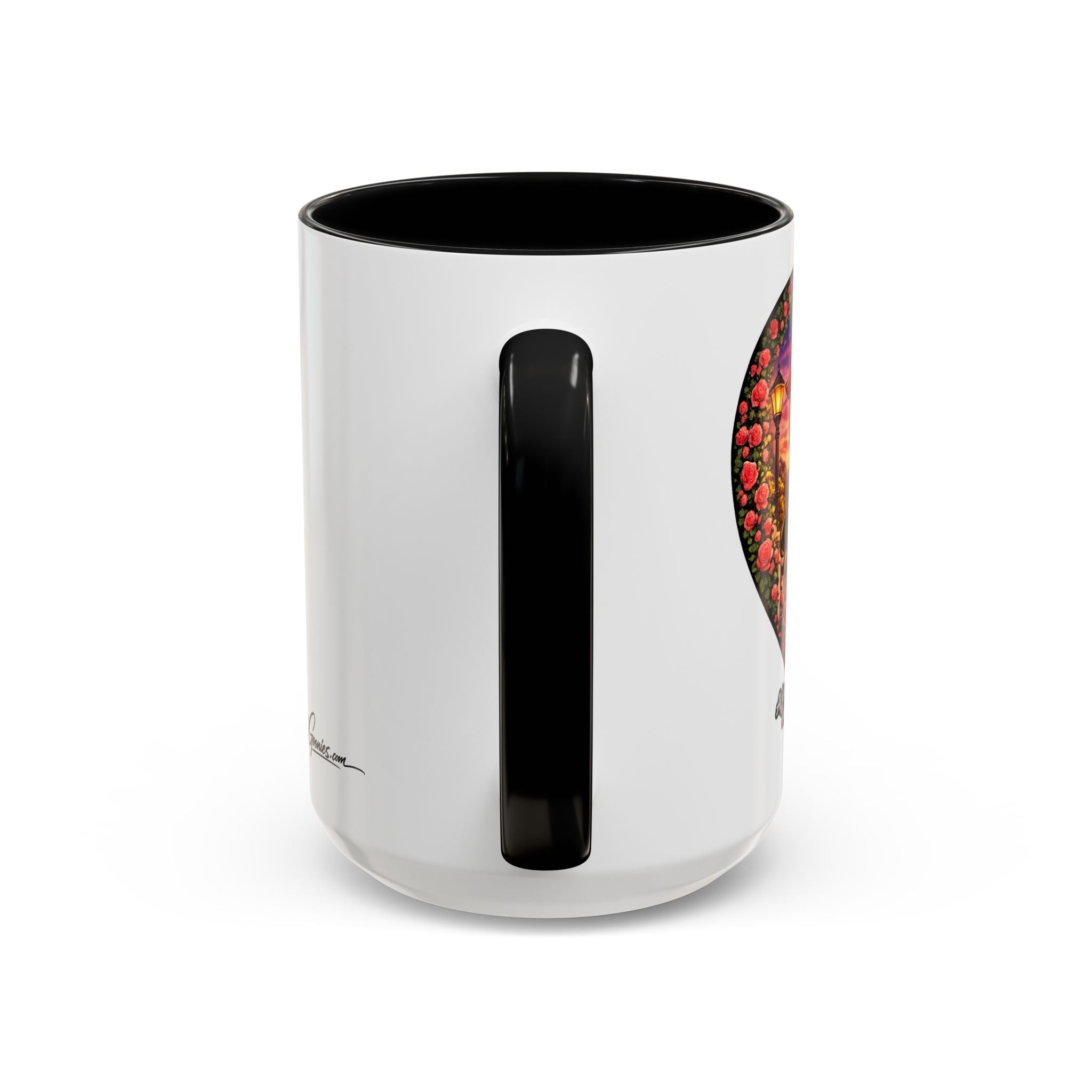 Accent Coffee Mug (15oz) | Red Goonie Couple "A Journey of a Thousand Miles Begins with a Single Step"