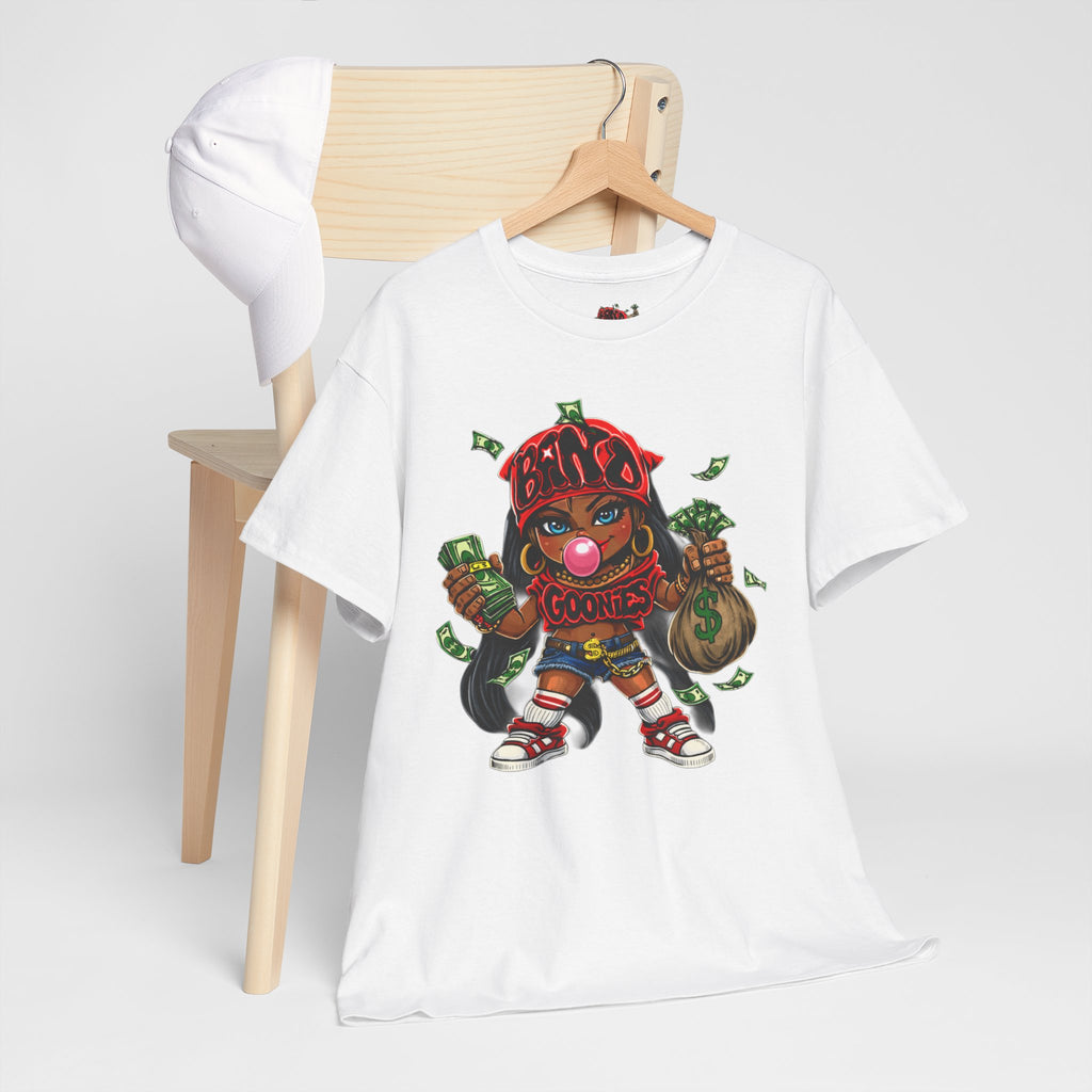 Heavy Cotton T-Shirt | Girl Goonie "Bubblegum Girl"
