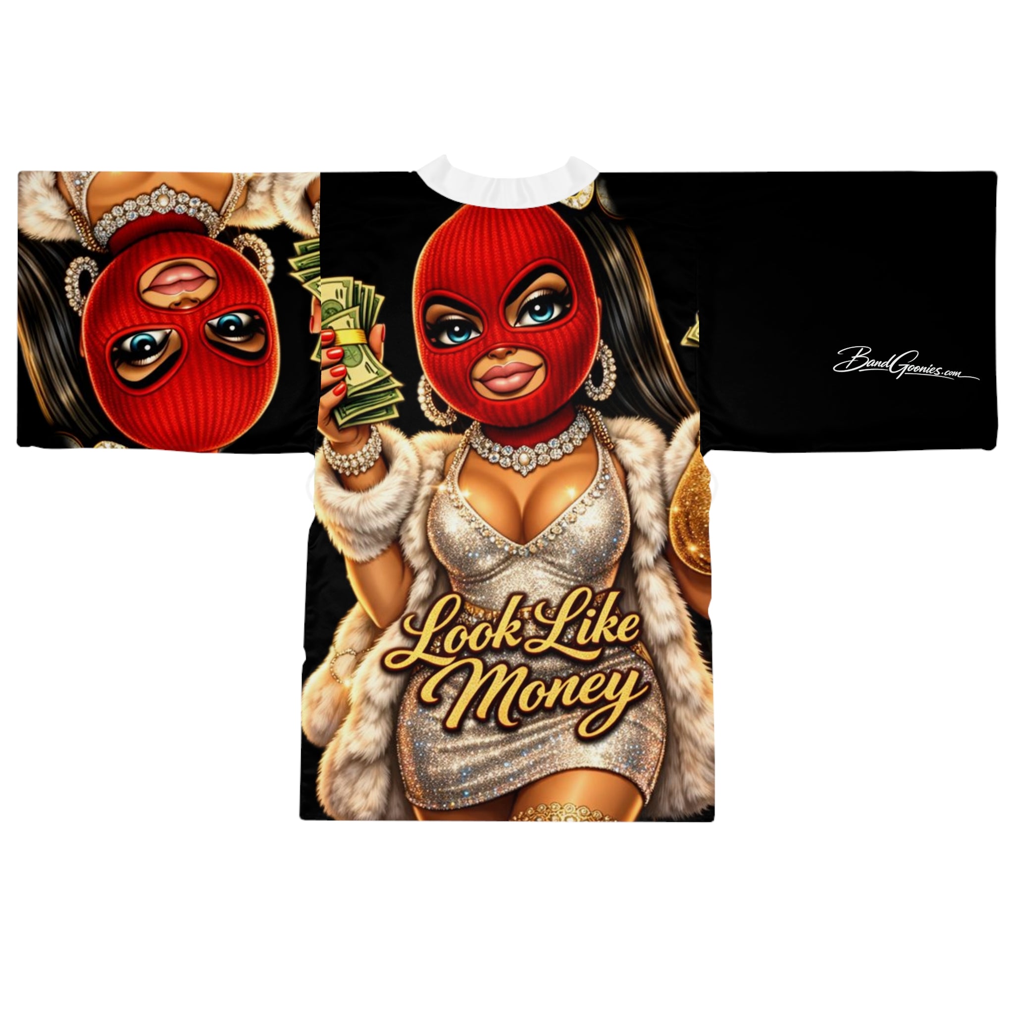 Long Sleeve Robe | Red Girl Goonie "Looks Like Money"
